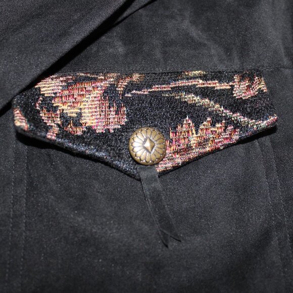Susan Graver Style Black Western Style Jacket - Picture 5 of 11